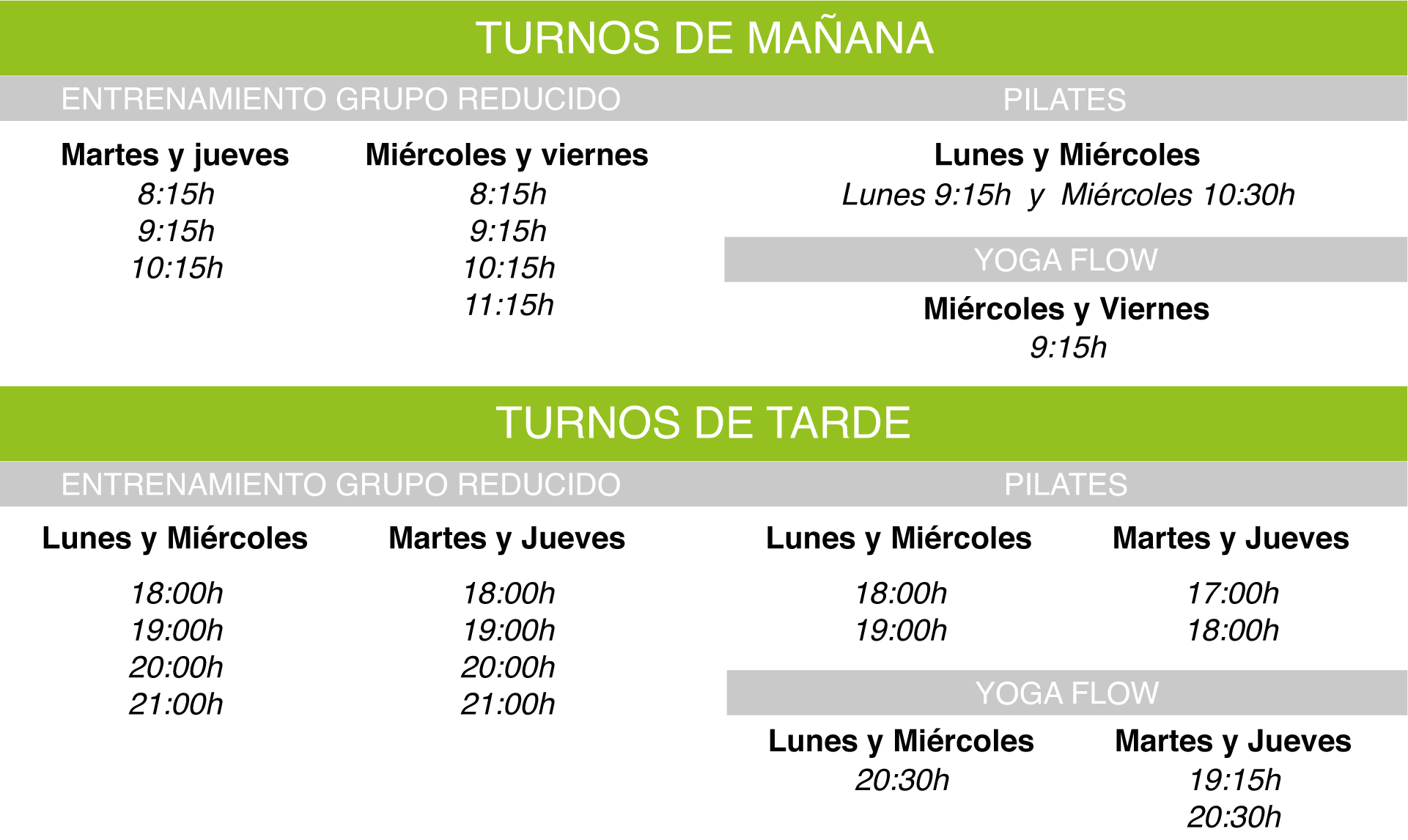 horarios get fit estudio